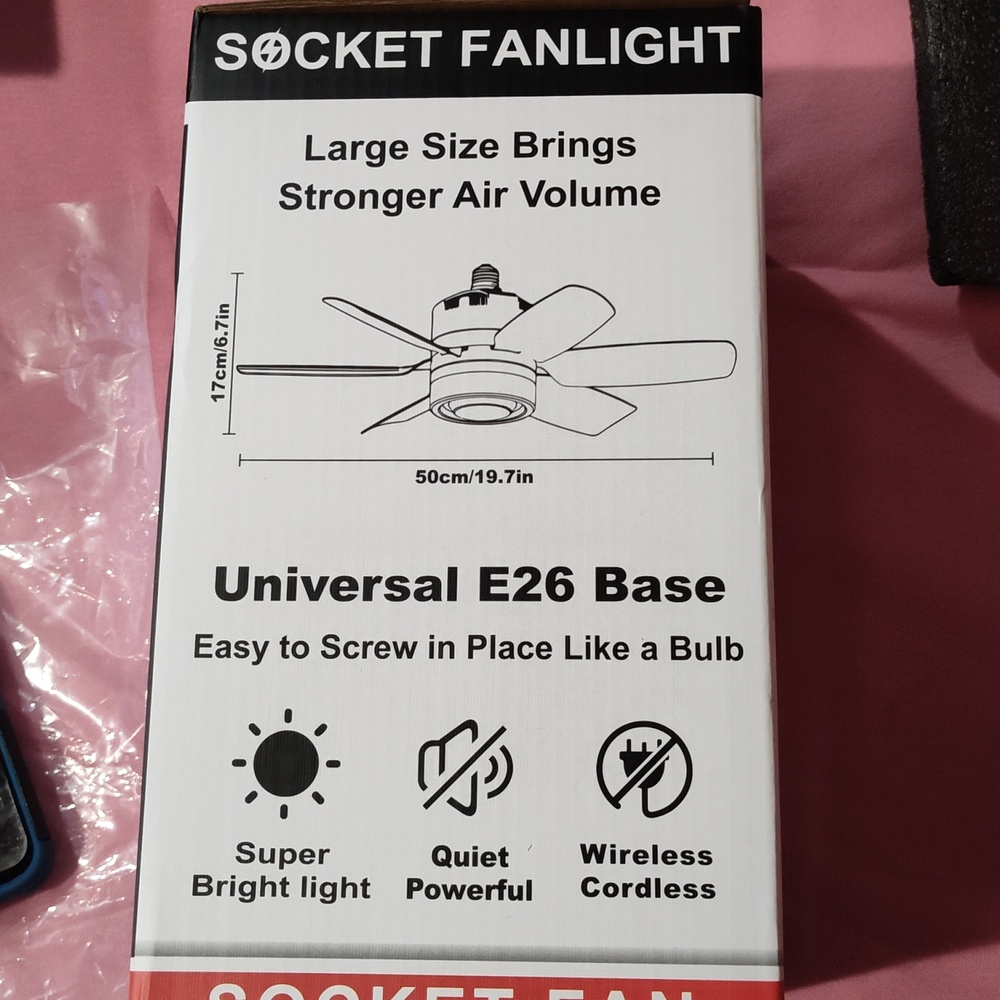 LED socket fan - Picture 3 of 5